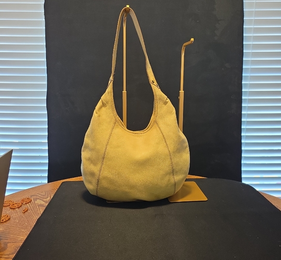 Lucky Brand Handbags - Lucky Brand Mustard Yellow Leather Hobo Bag
